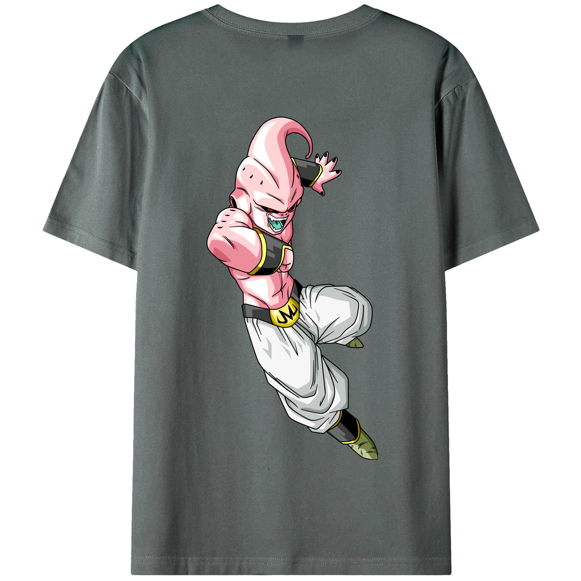 （画像用） ドラゴンボール 魔人ブウ DRAGON BALL Majin Buu 綿100％半袖Tシャツ（背面プリント）